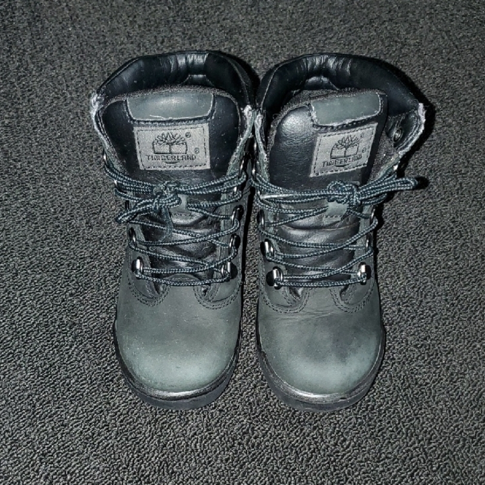 Timberland 6-Inch Field Boots Boys Size 13 Black